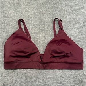 SKIMS Nike Women's triangle bra Deep Burgundy Bralette large